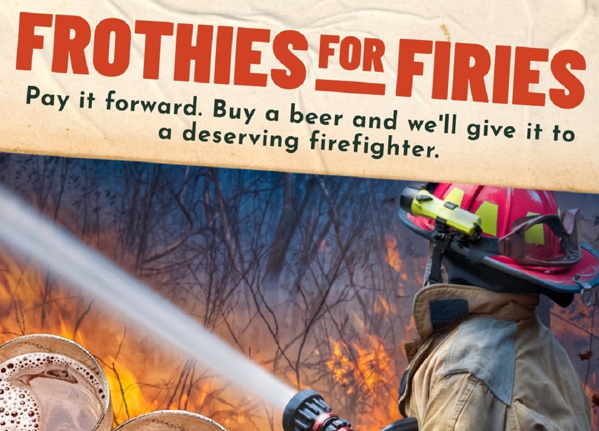 Buy a beer for volunteer firies who have been battling the Parkerville blaze