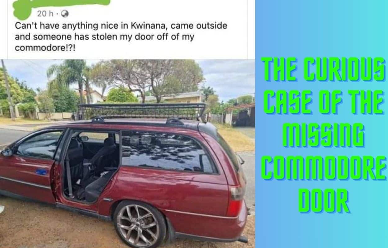 The curious case of the missing Commodore door in Kwinana