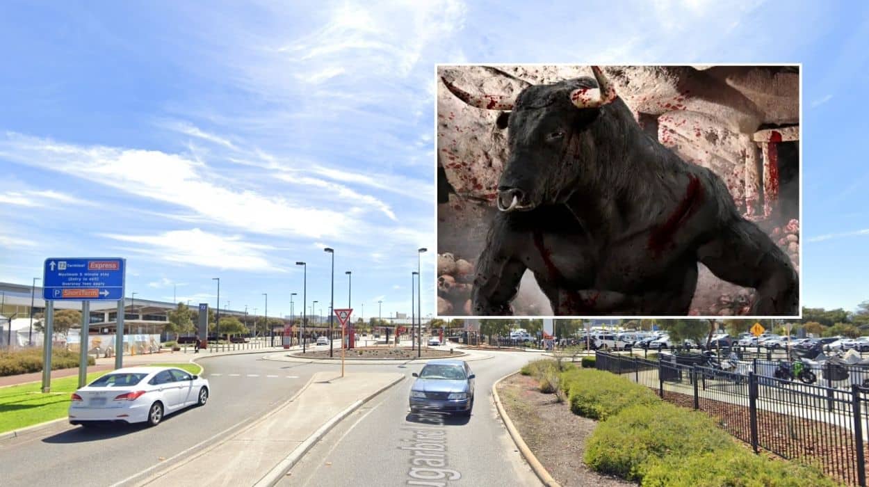 Perth Airport introduce a Minotaur to car park labyrinth to motivate people to escape faster