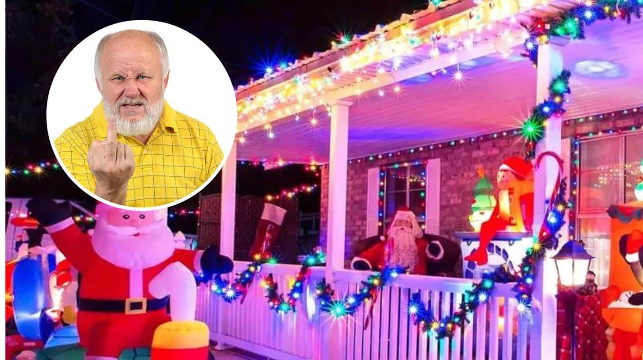 Man behind joyful Christmas lights display admits he’s motivated purely by spite, hate & malice
