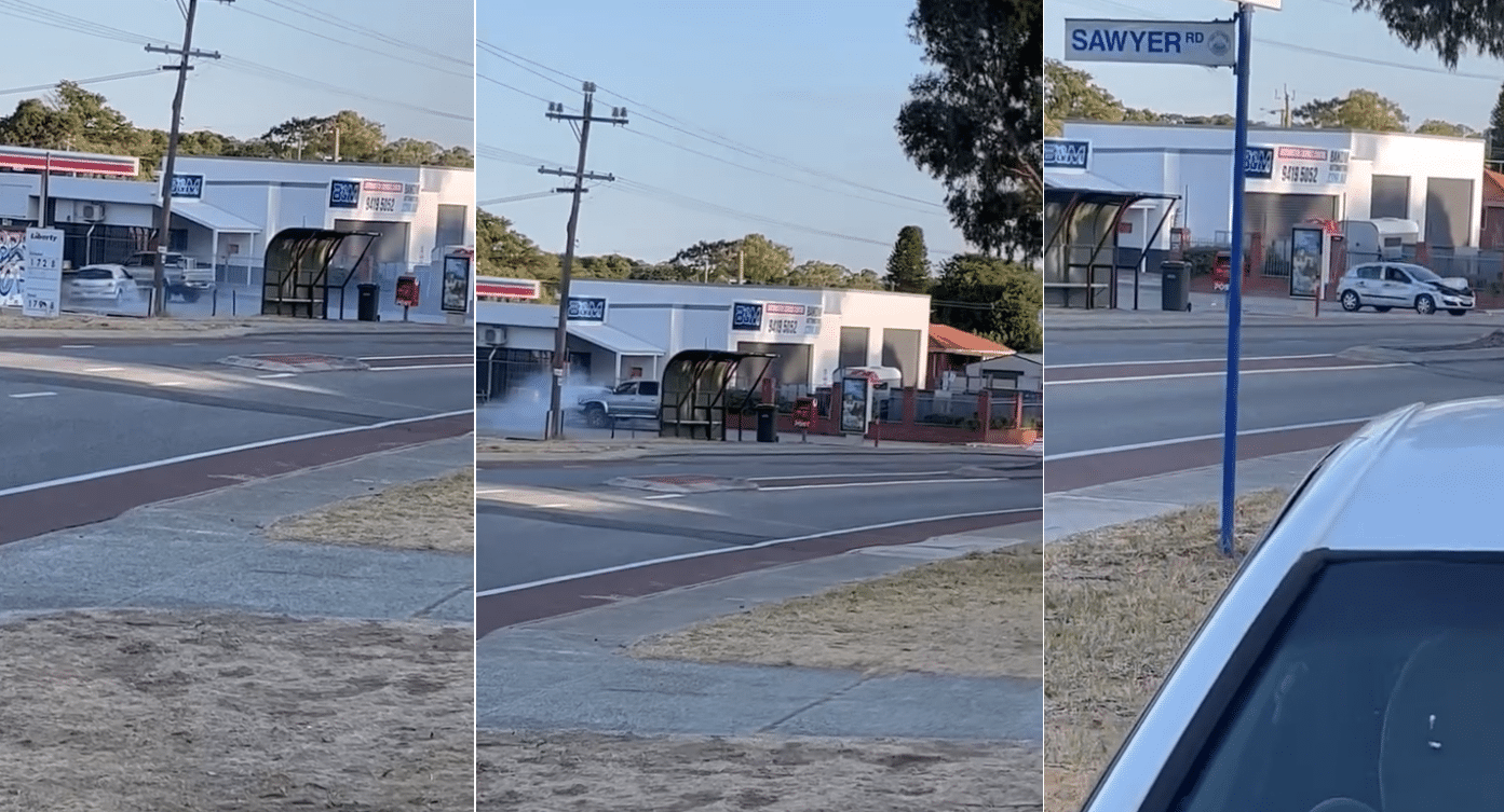 Hectic vehicular incident in Kwinana or clip from the new Mad Max Movie? You decide