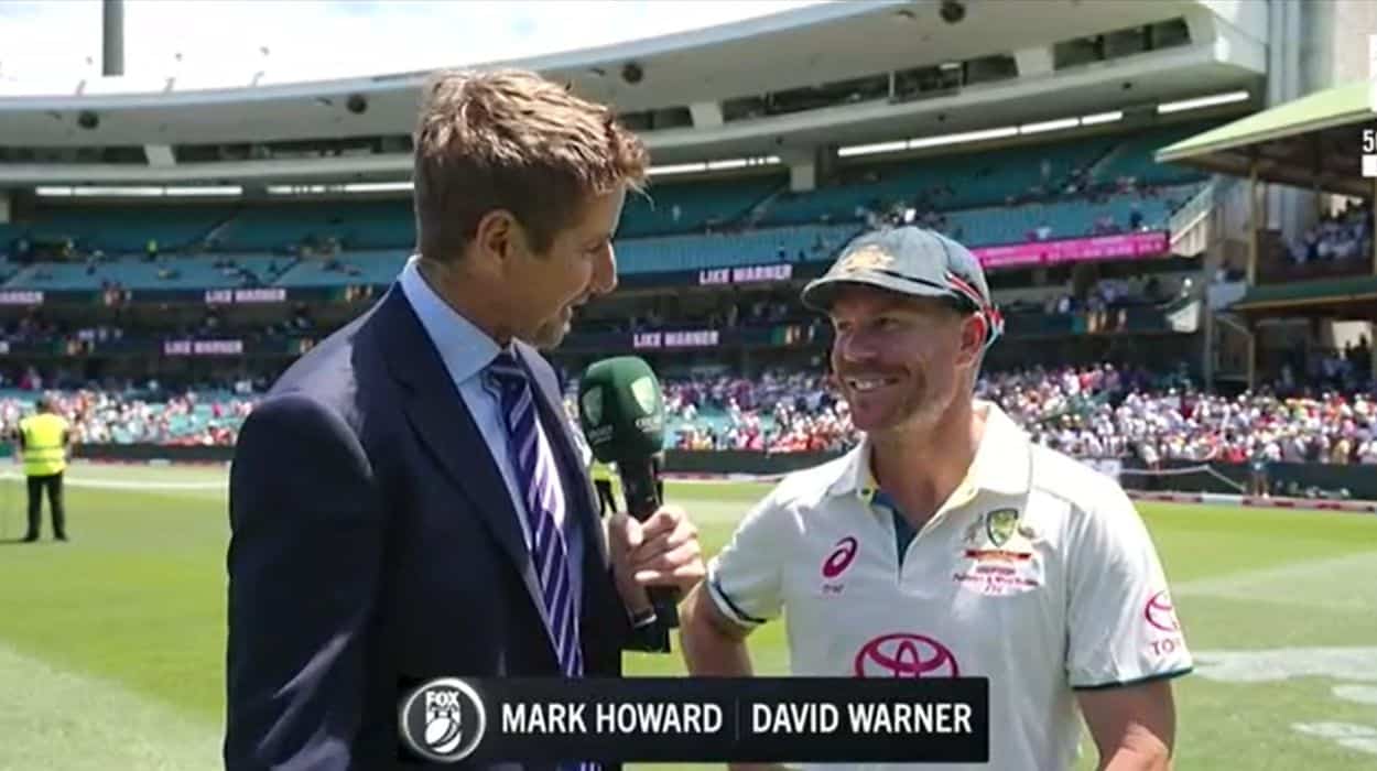 Player of the series awarded to the Aussie public for enduring a gruelling 3 test Warnerfest