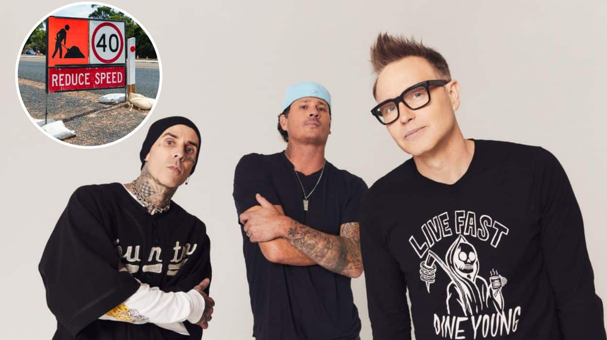 Blink 182 stoked to see the same roadworks in progress since their last Perth visit 11 years ago